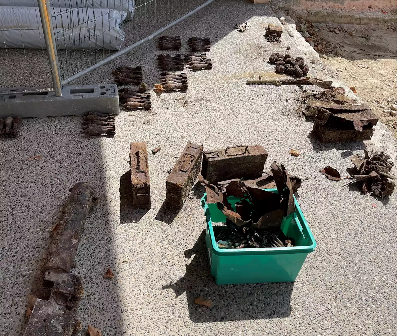 Over 200 WWII mortar shells discovered under school sandpit