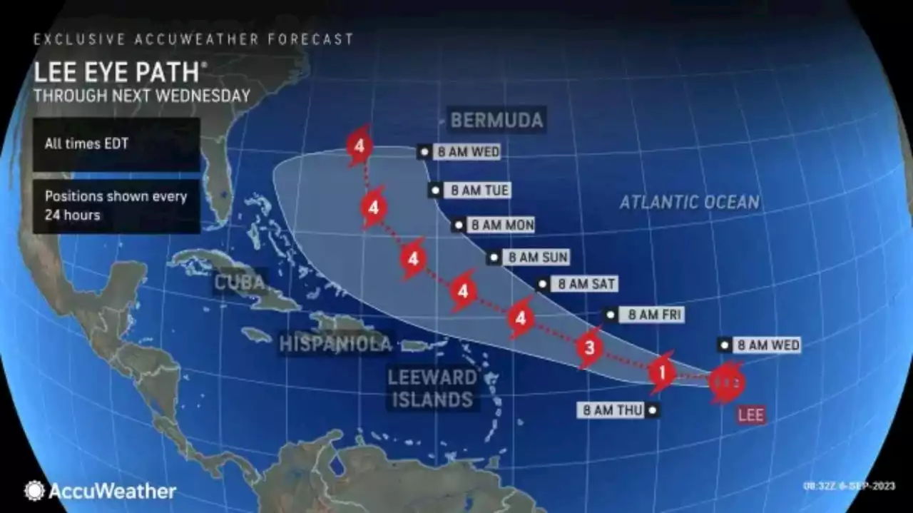 Tropical Storm Lee to explode into a ‘powerful hurricane’ with 150 mph winds, forecasters say