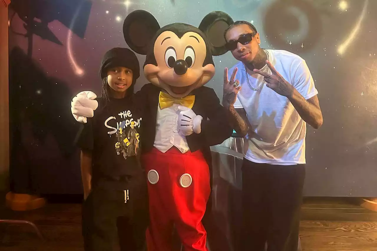 Tyga and His Son King Cairo Attend LAFC Game and Visit Disneyland — See the Adorable Photos!