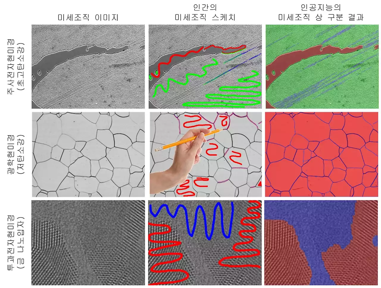 Easier and faster materials microstructure analysis through human-AI collaboration