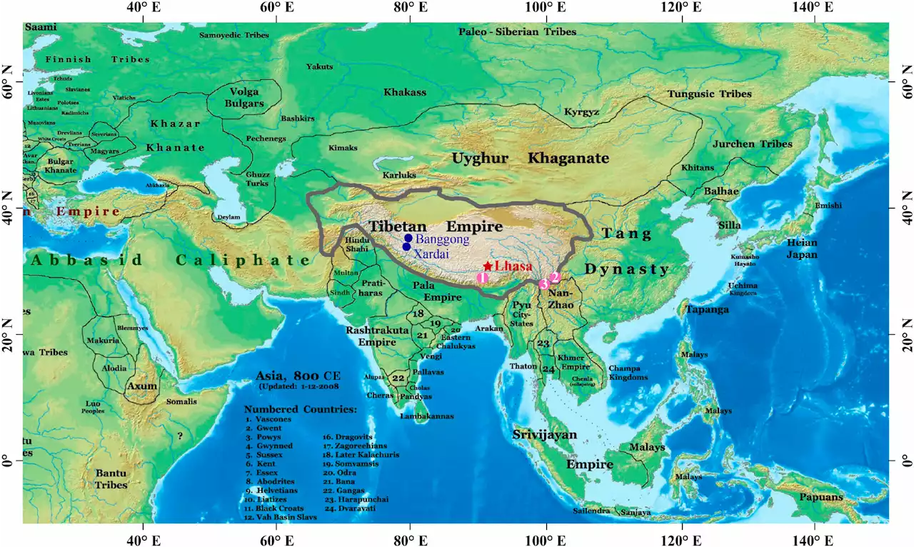 Paleolimnological study attributes Tibetan Empire collapse in 9th century to climate change