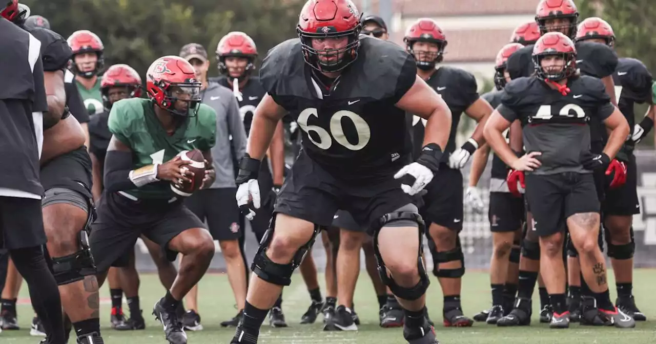 5 Questions: Aztecs OL Cade Bennett, a top portal pickup, thrives in new surroundings