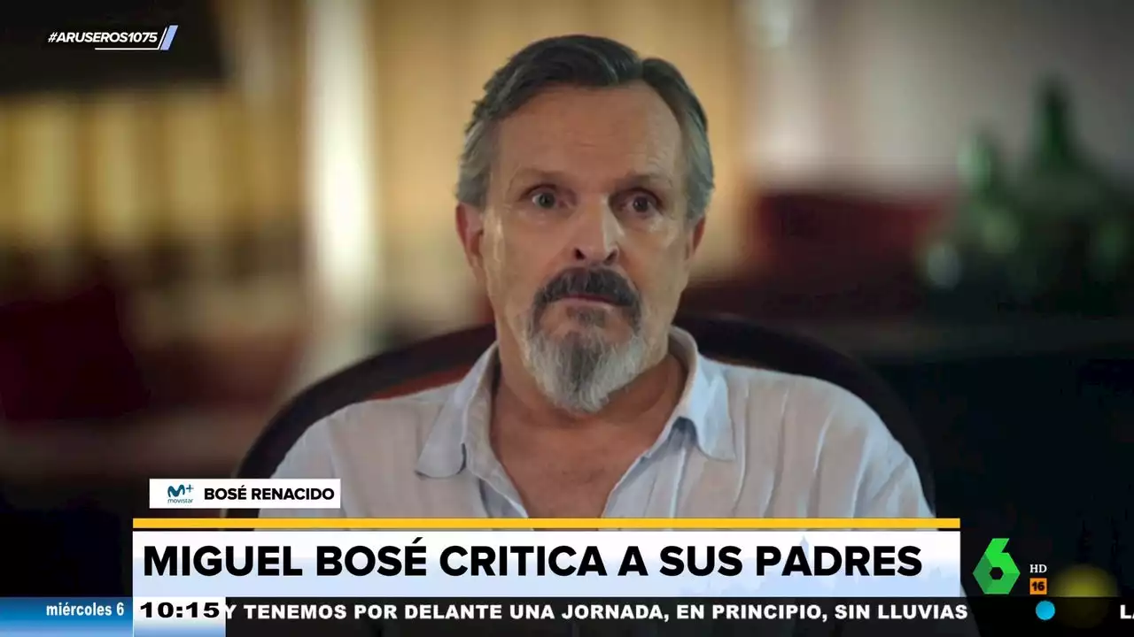 Miguel Bosé carga contra sus padres: 'Crecí sin padres y cuando estaban, no aportaban nada bueno'