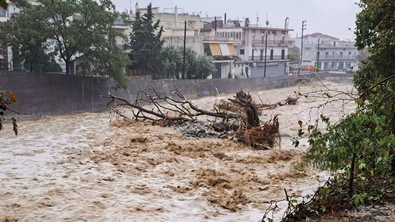 Greece: At least one dead as cars washed away during Storm Daniel with 7,000 lightning bolts recorded