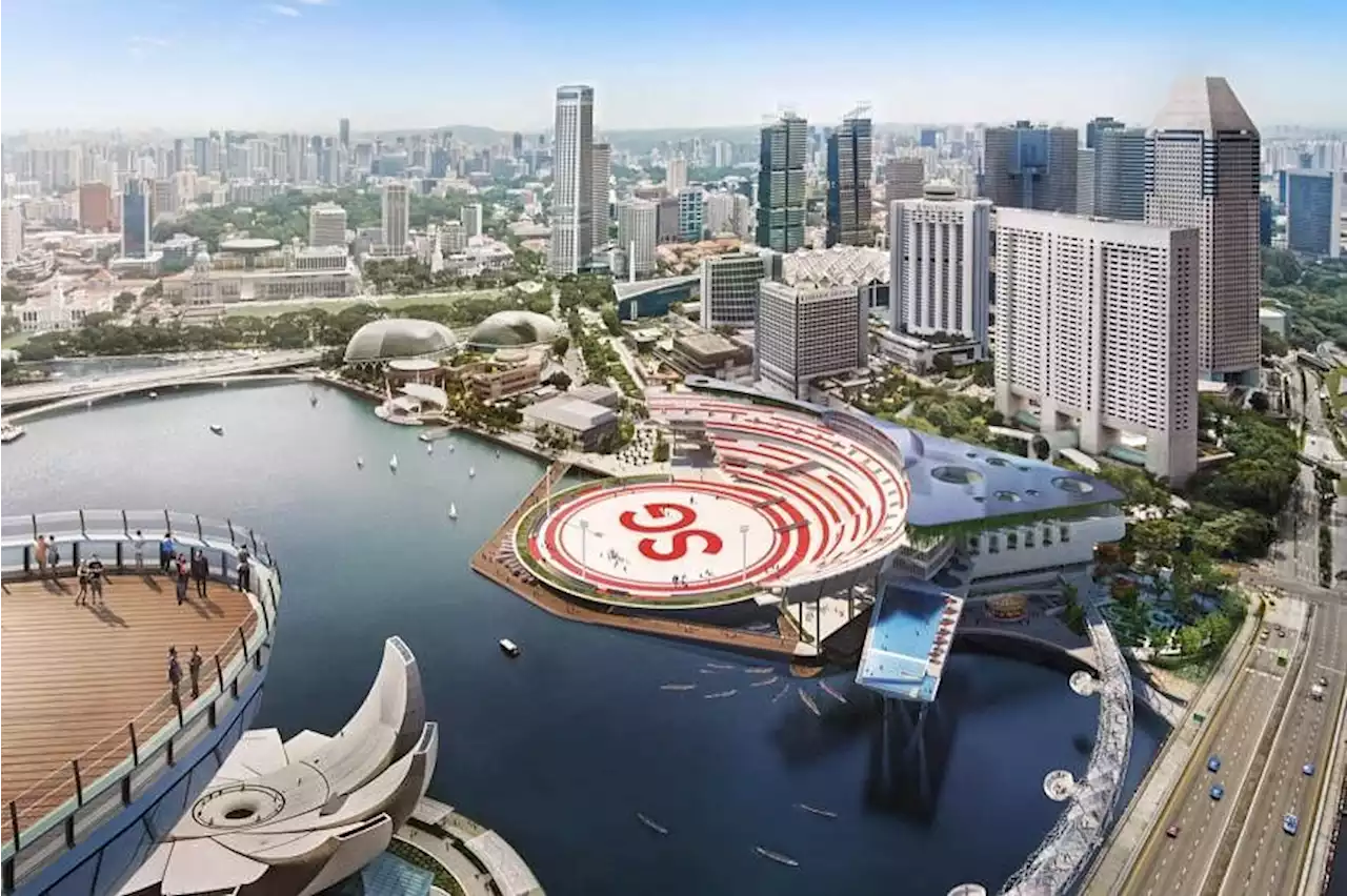 NS Square at Marina Bay floating platform site targeted to be built by 2027