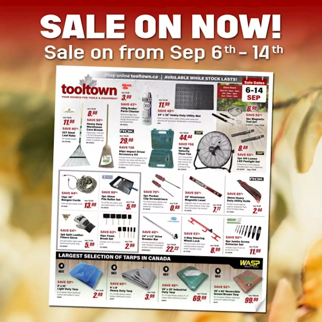 ToolTown SALE up to -70%, September 6th