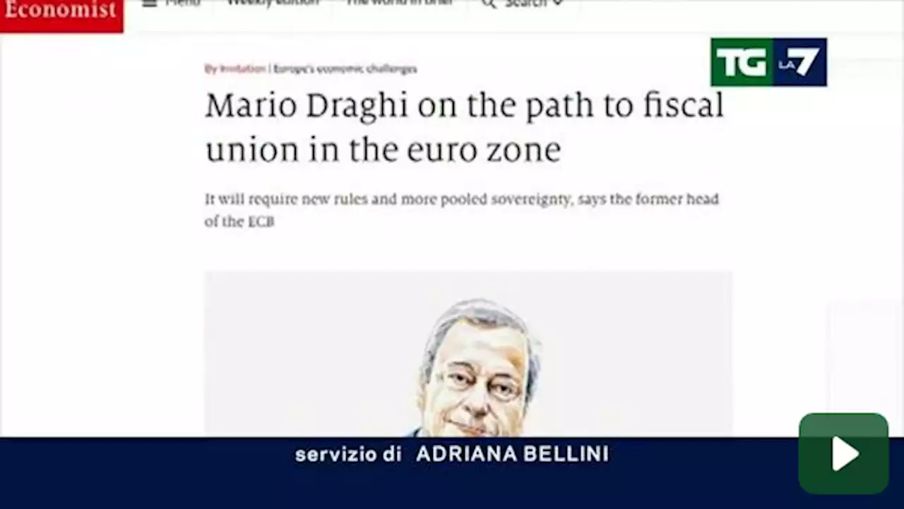 Torna a parlare Draghi: “Per l'Eurozona servono nuove regole e più sovranità condivisa'