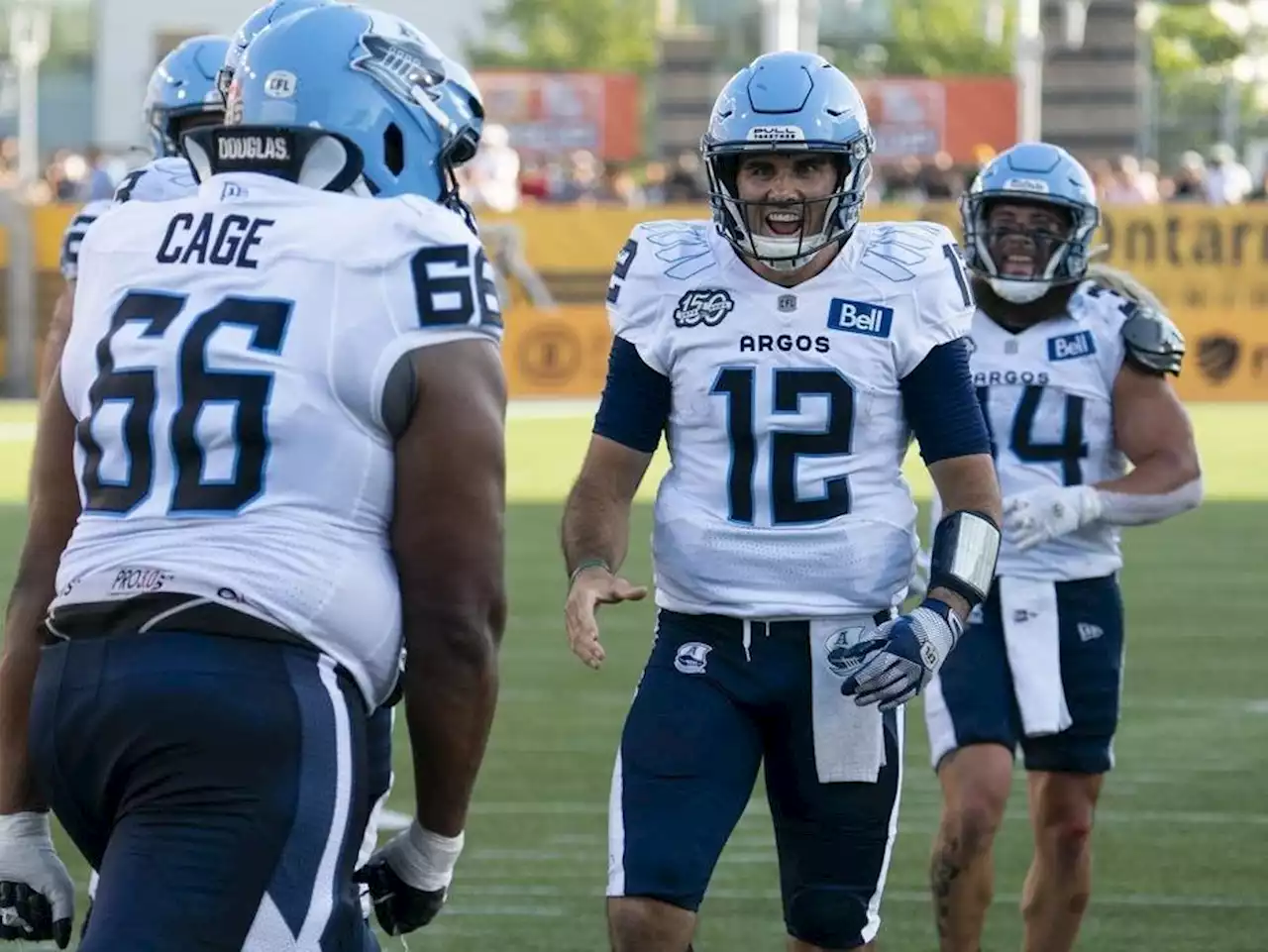 Argos can clinch season series with Montreal and playoff spot with home win