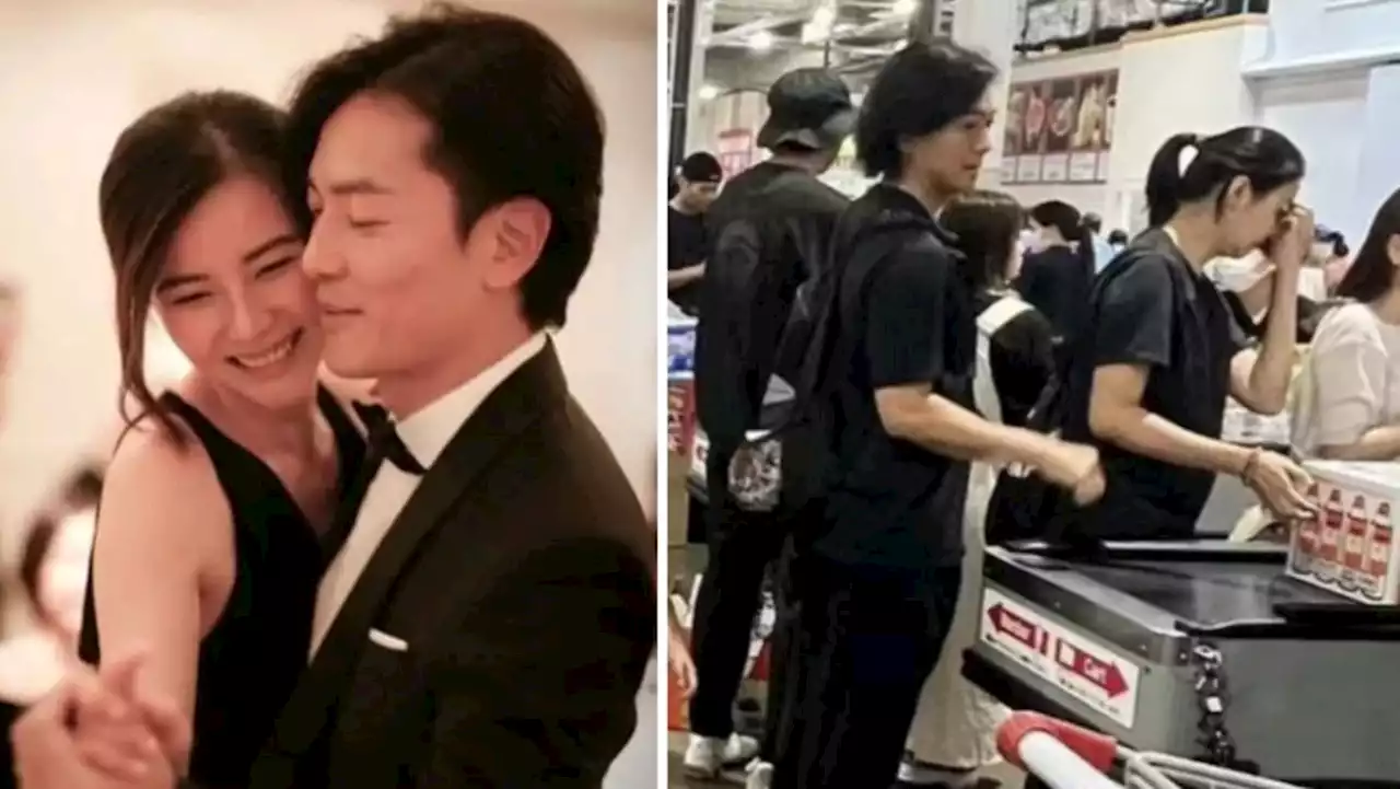 Ekin Cheng & Yoyo Mung spotted shopping for groceries in Japan