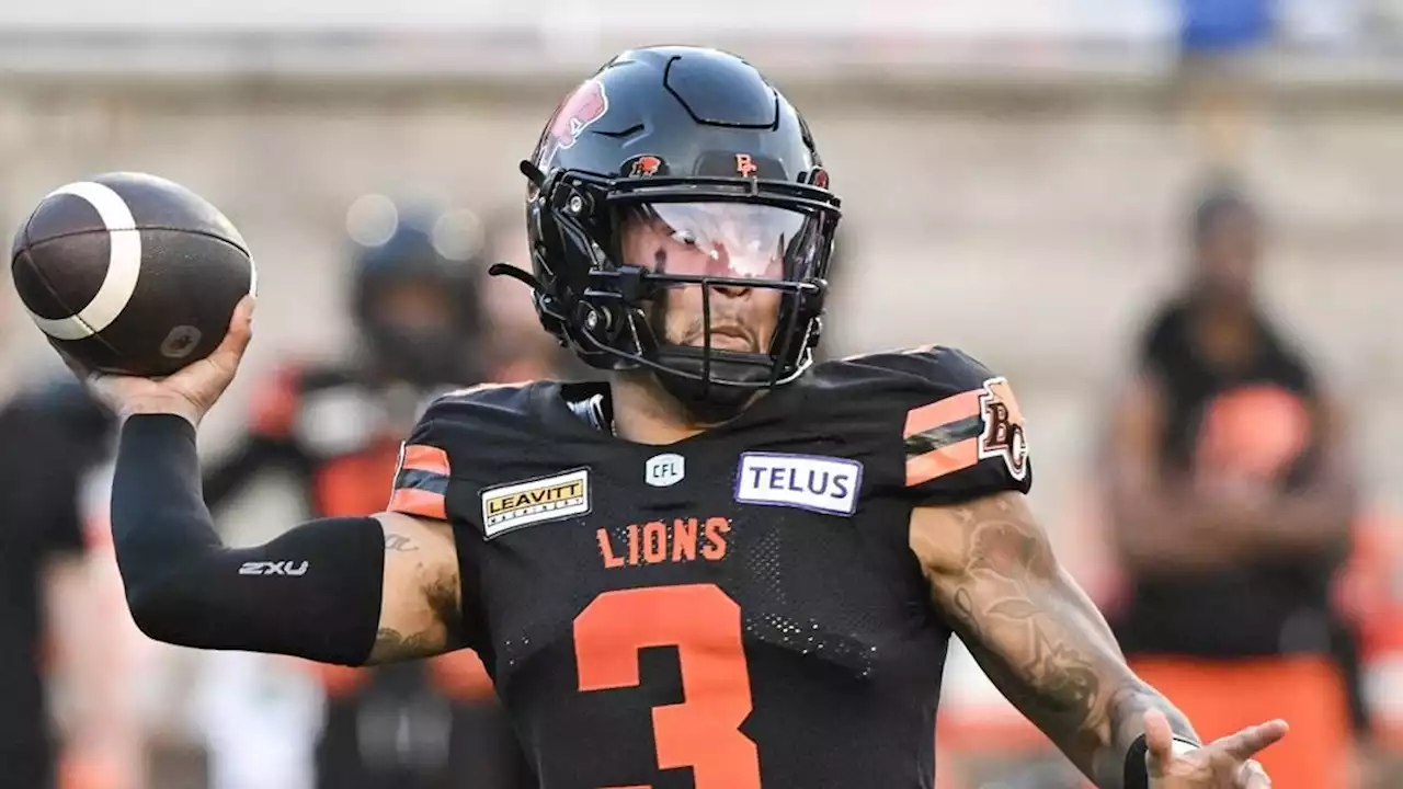 BC Lions' Vernon Adams Jr. secures top quarterback grade in win over Alouettes