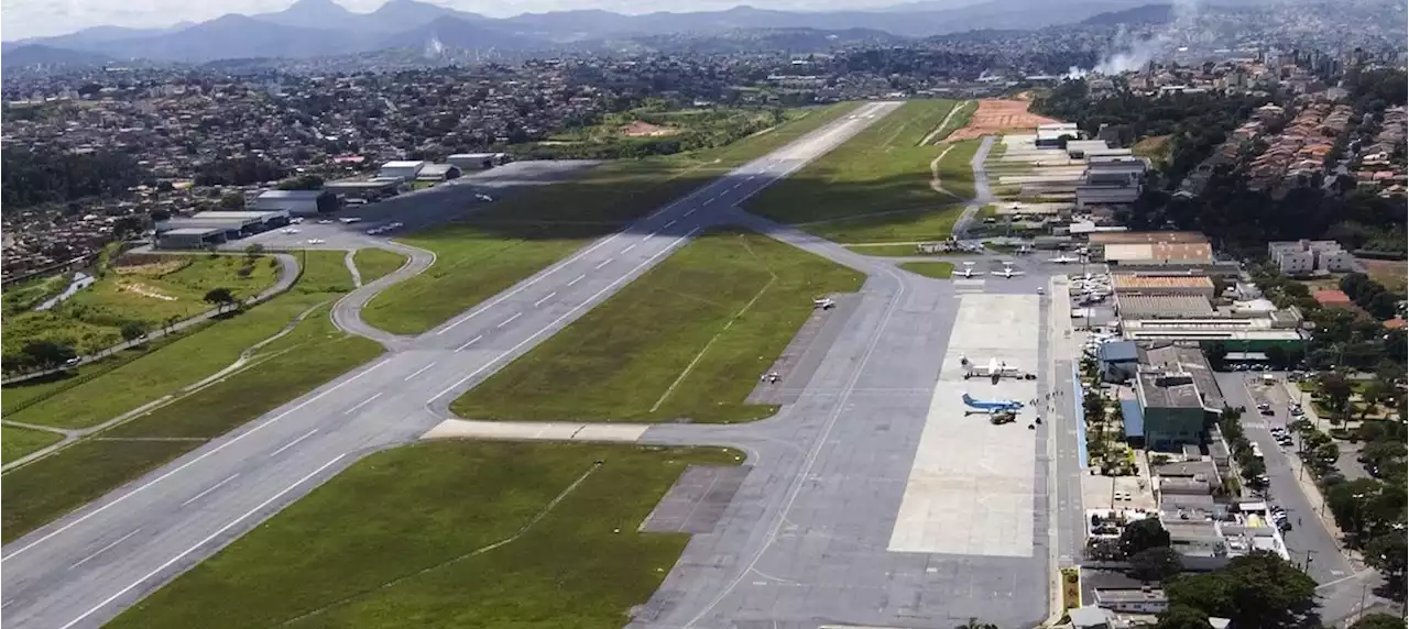 Hangar desaba no Aeroporto da Pampulha, em BH, administrado pela CCR Aeroportos