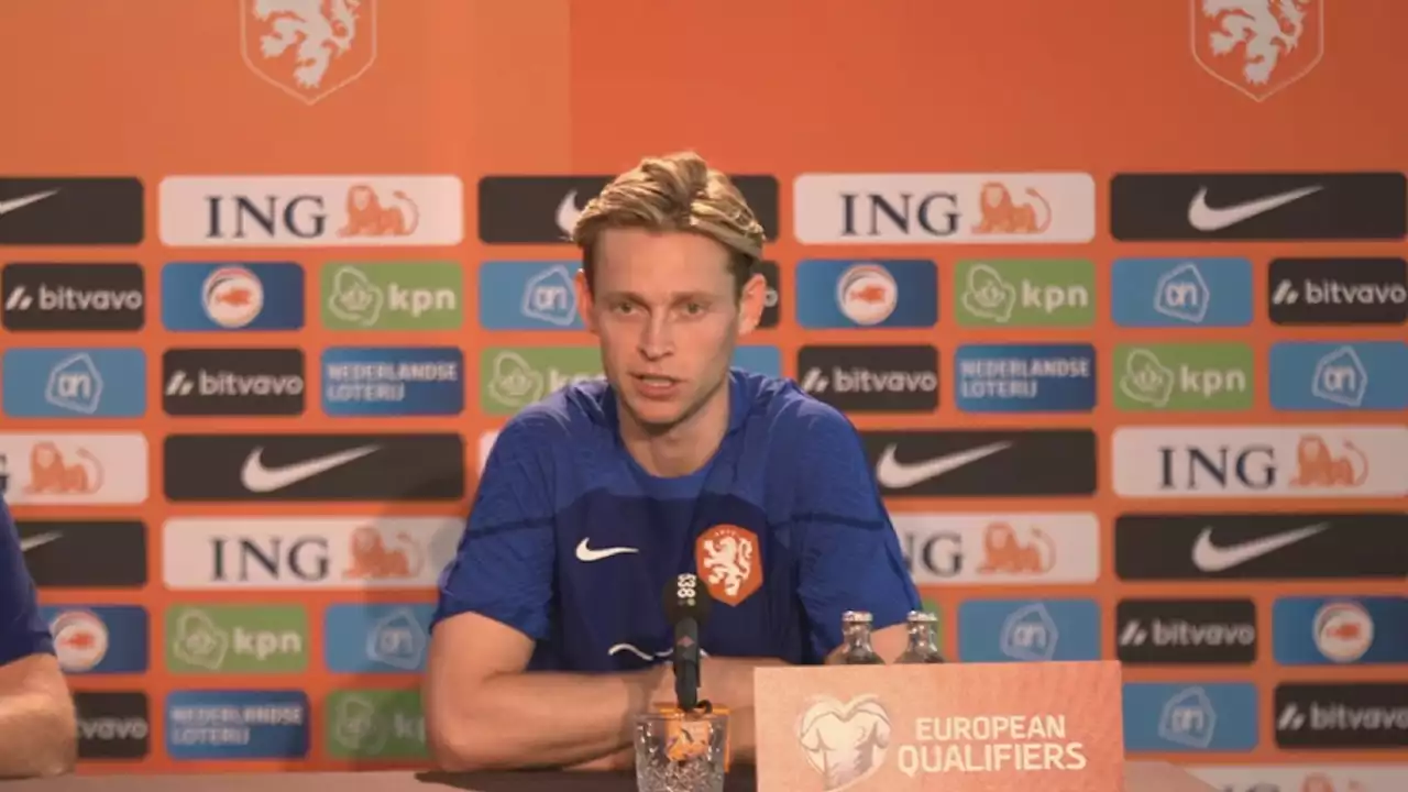 Frenkie: ‘Dat we dat nooit doen bij Oranje, is een eigen leven gaan leiden’