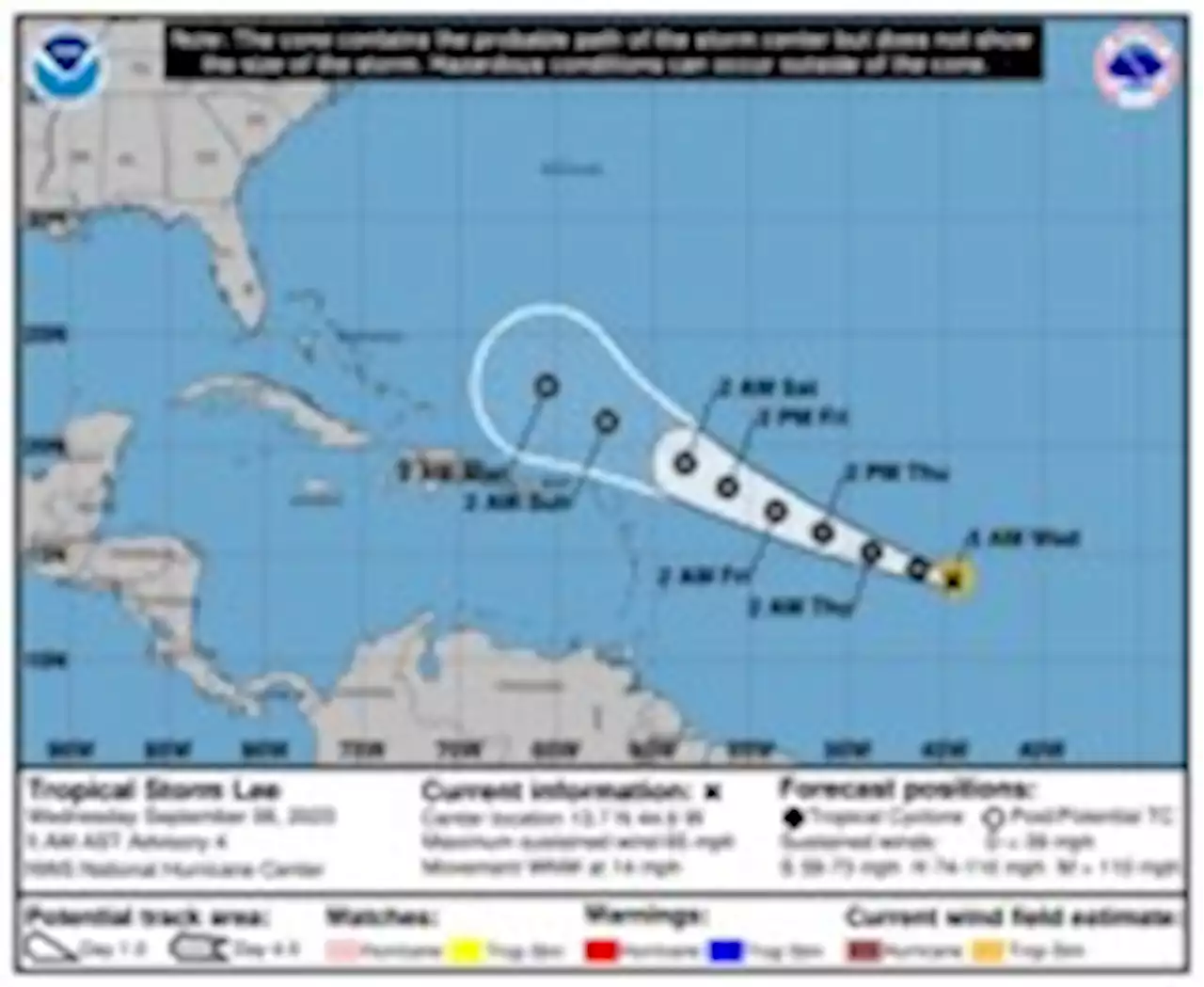 Lee could reach Category 5 strength in Atlantic, long-term path uncertain