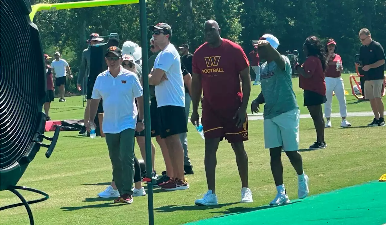 Magic Johnson fires up Commanders with pre-practice meeting: ‘It was awesome’