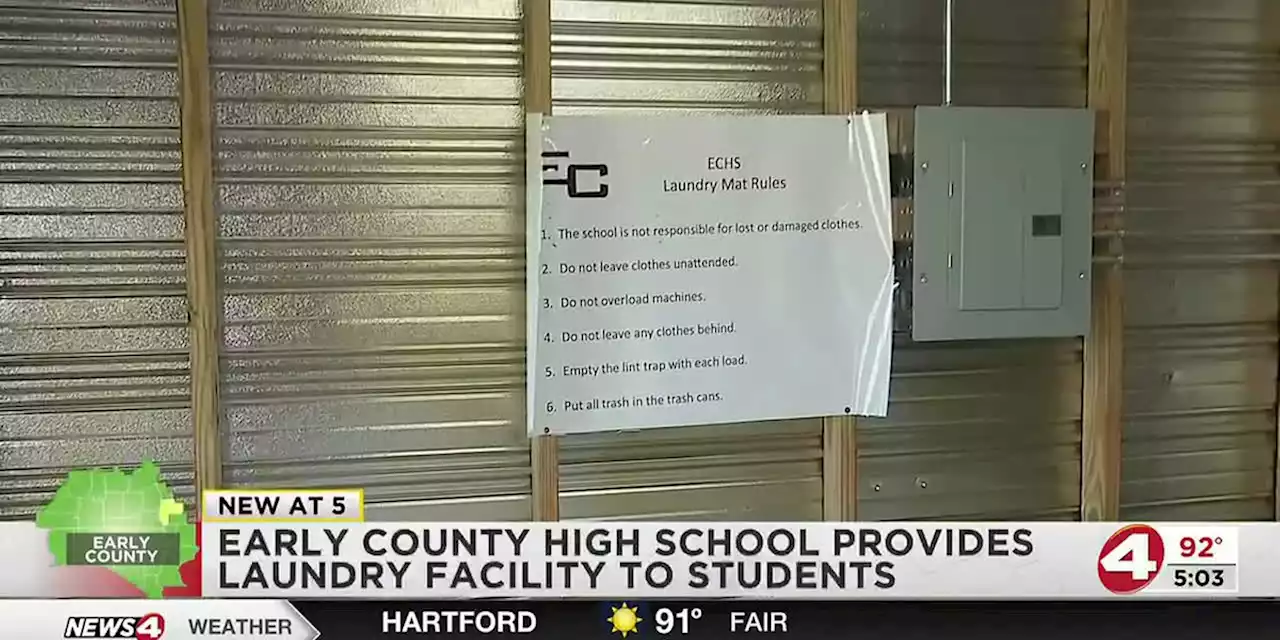 Early County High School opens a laundry facility for students and their families