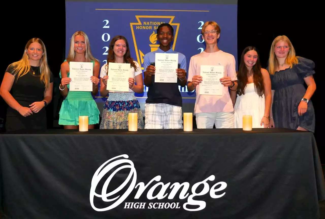 Orange High School inducts 42 students into National Honor Society