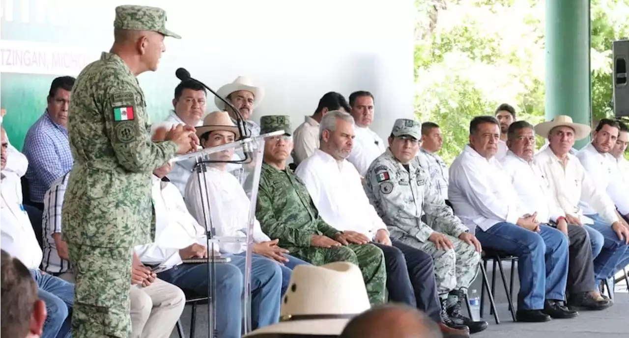 Erradicar todas las organizaciones criminales en Michoacán, decisión de AMLO: mando militar