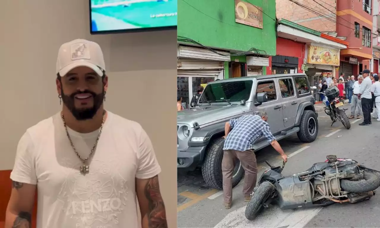 Video: Nelson Velásquez, cantante vallenato, involucrado en accidente de tránsito