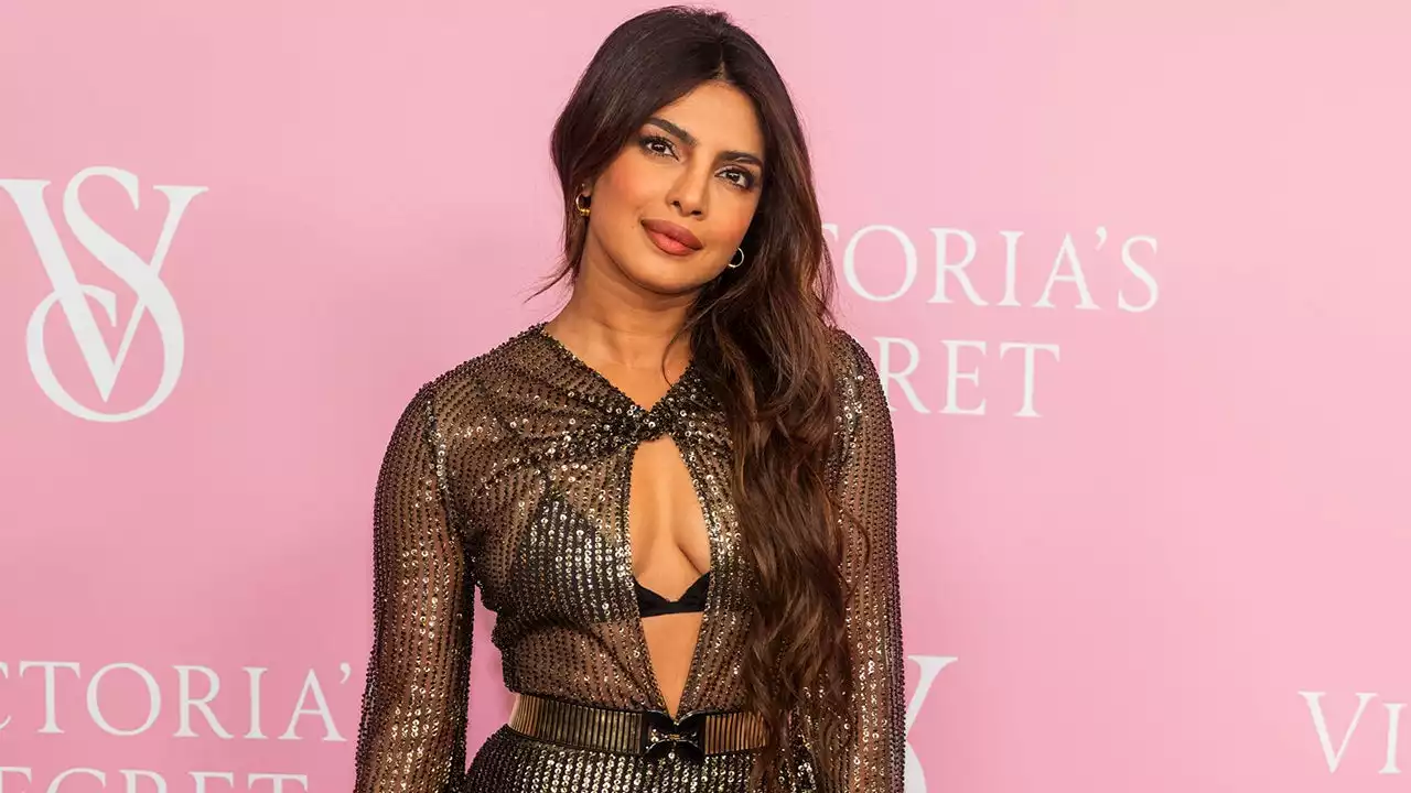 Priyanka Chopra Steps Out in Sheer Gown at Victoria's Secret Event