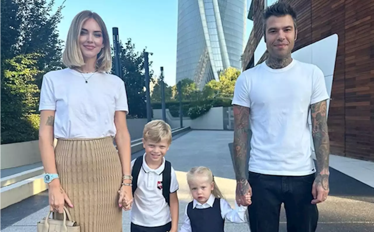 Chiara Ferragni, Fedez e l’emozione per il primo giorno di scuola dei figli