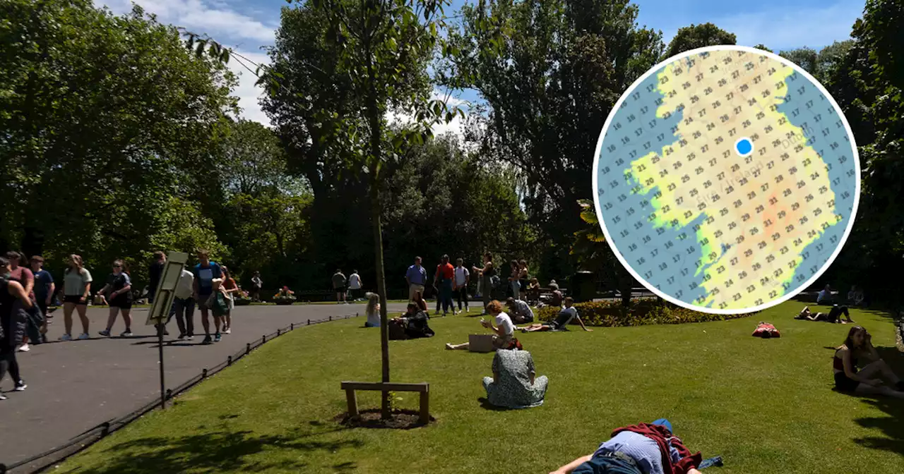 Met Eireann breakdown of hottest counties in Ireland during 'heatwave'