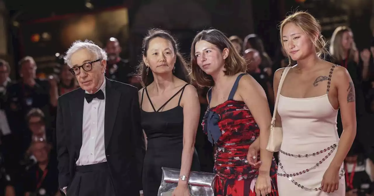 Woody Allen shrugs at 'cancel culture' at Venice Film Festival as protests stir against him