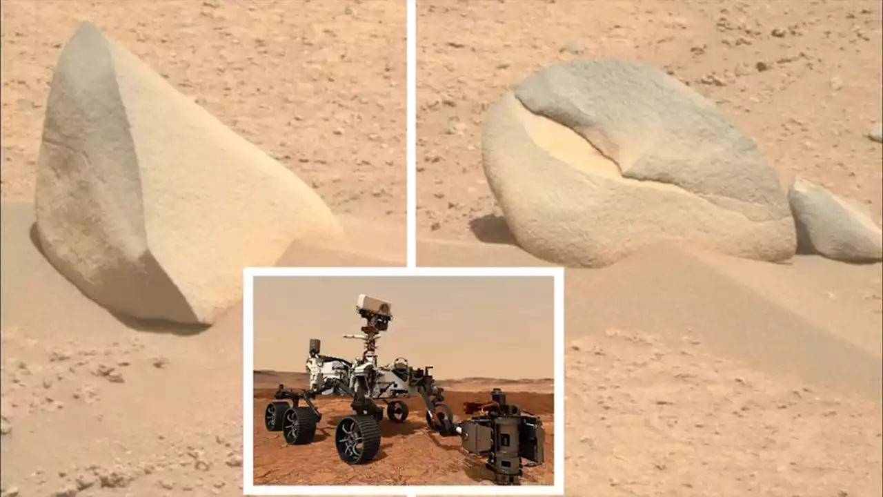 Perseverance rover spots a shark fin and crab claw on Mars