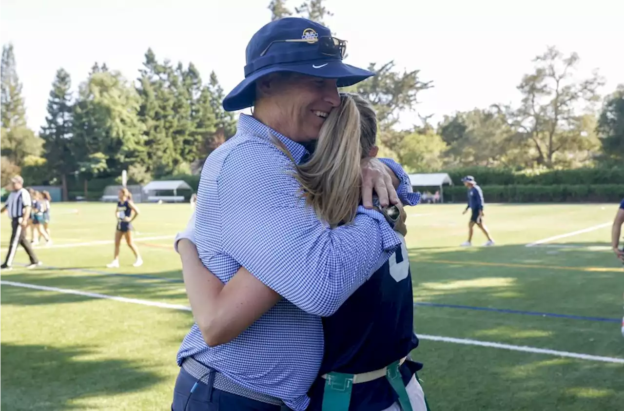 Hall of Famer Steve Young has ‘full circle’ moment helping coach his daughters’ girls flag football team at Menlo School