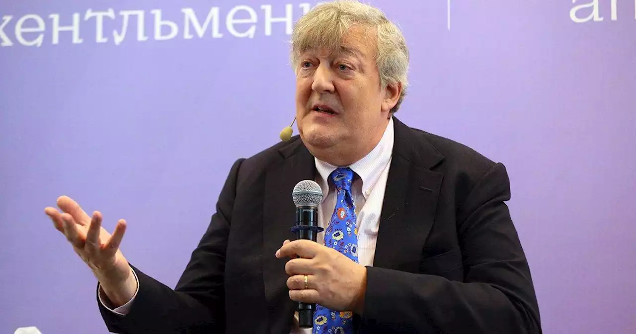 Stephen Fry rushed to bomb shelter in Kyiv as explosions rock city