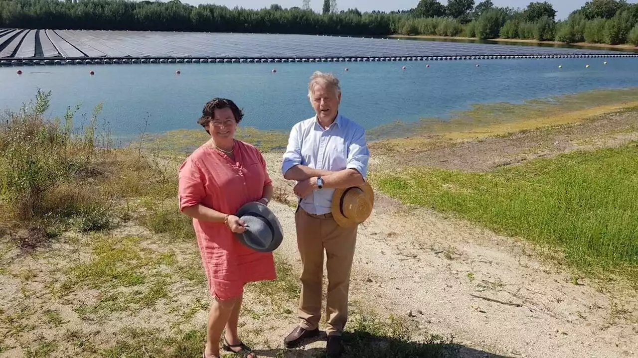 La première centrale solaire flottante des Pays de la Loire est à Noyant-Villages