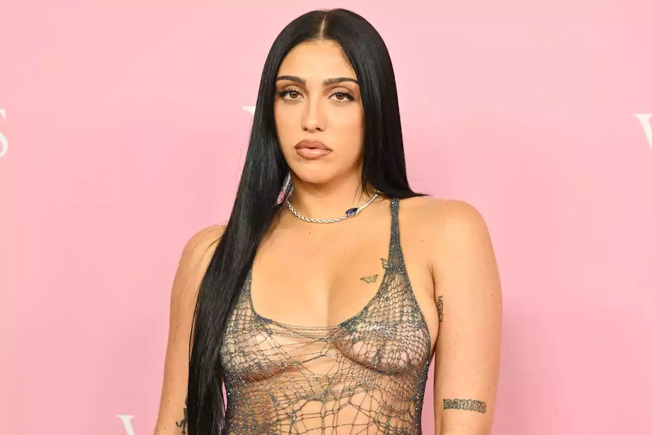 Lourdes Leon Wore Nipple-Baring See-Through Mini Dress to Victoria's Secret World Tour Event