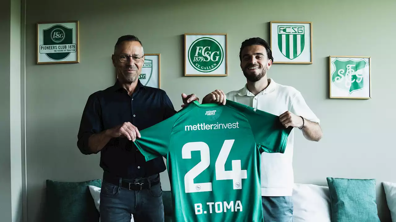 News zum FCSG: Bastien Toma kehrt zu den Espen zurück