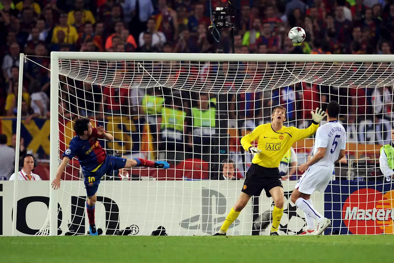 Messi's favourite goal saw him beat Man United defence and win Champions League