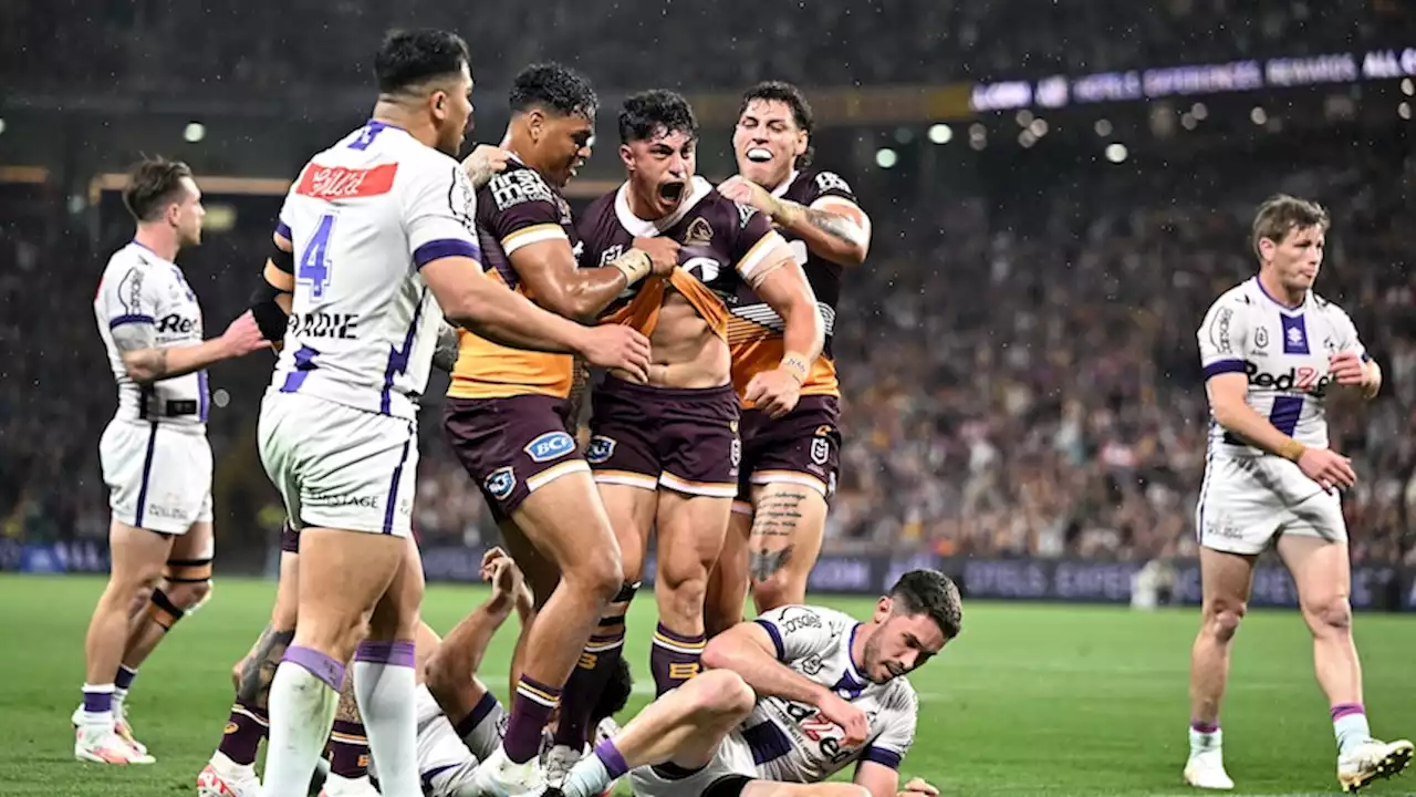 Broncos break 14-year drought against Melbourne, as luckless Storm superstar suffers another ugly injury