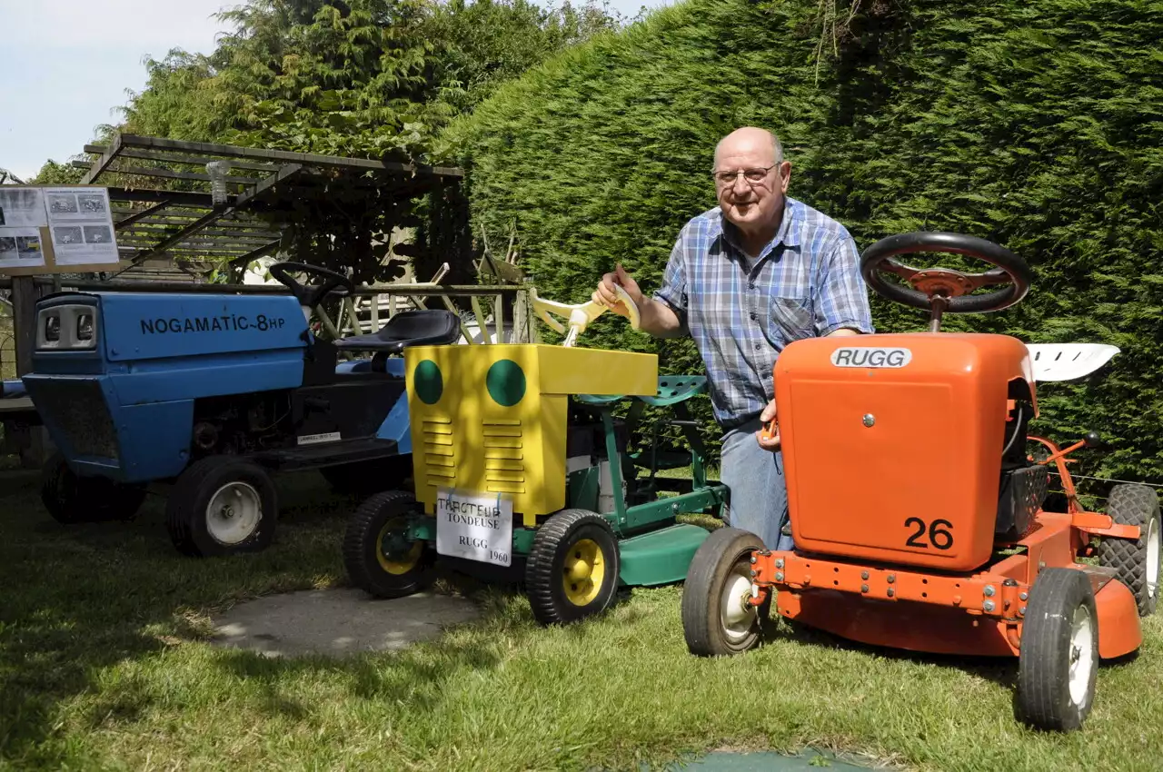 Morbihan : Roger en pince pour les tracteurs-tondeuses anciens