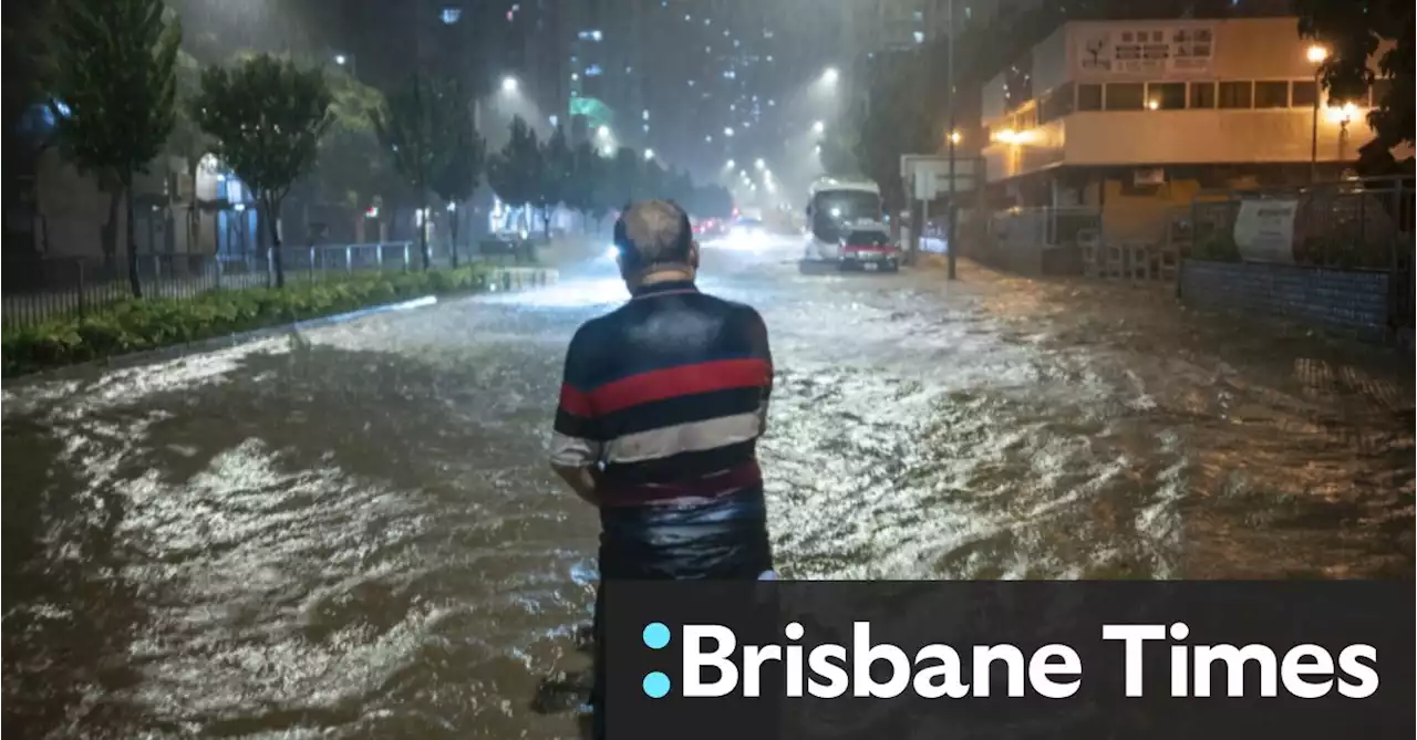 ‘Black storm’: Parts of Hong Kong submerged after heaviest rain in 140 years