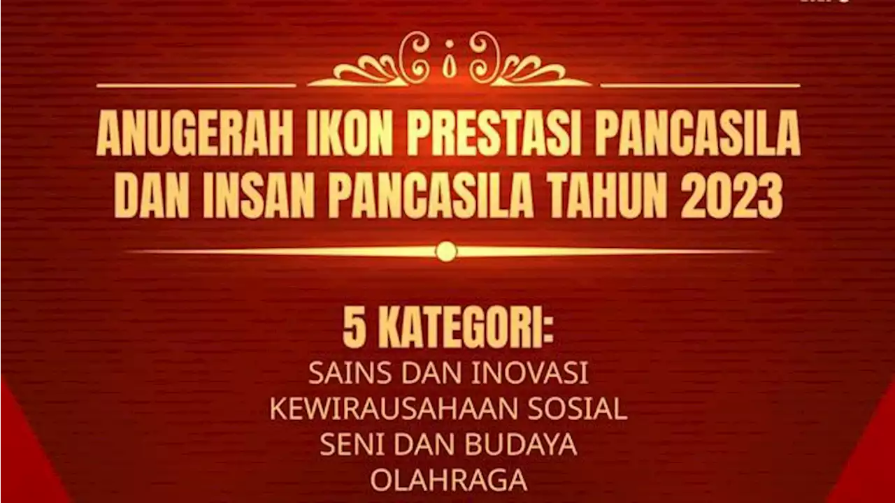 BPIP Gelar Penganugerahan Ikon Prestasi Pancasila dan Kirab Pancasila