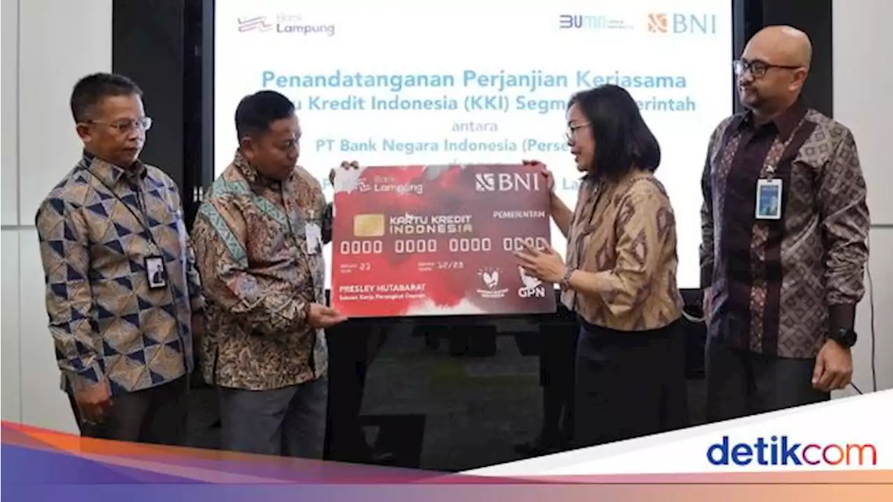 BNI Gandeng Bank Lampung Terbitkan Kartu Kredit Pemerintah Domestik