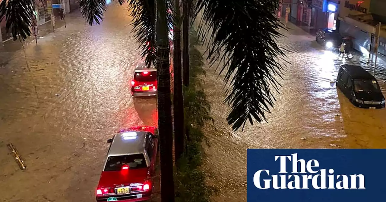 Hong Kong’s heaviest rain in at least 139 years triggers widespread flooding after typhoon