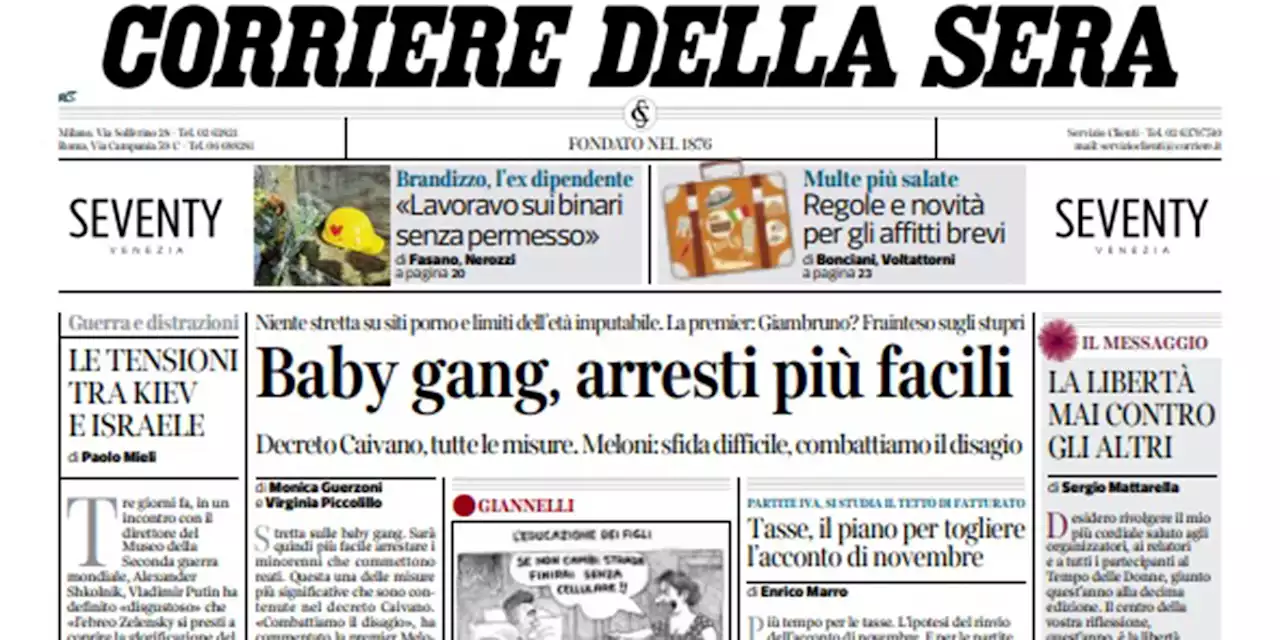 Le prime pagine di oggi - Il Post