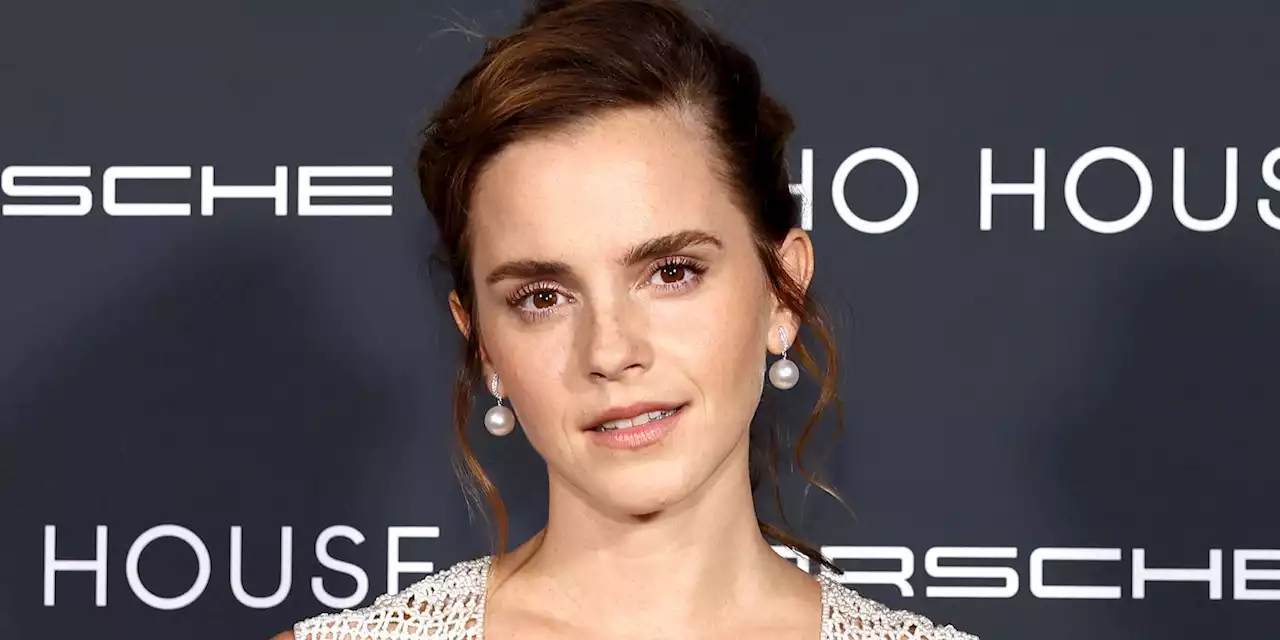 Emma Watson Graced the Red Carpet in a Shimmering Sheer, Fringed Gown