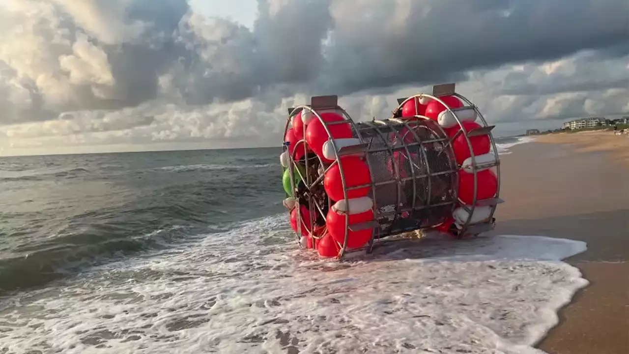 Man tried to cross Atlantic in human-powered hamster wheel