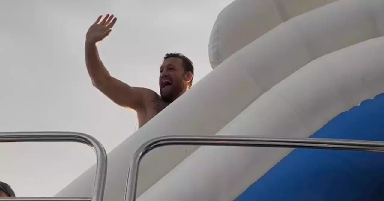 Conor McGregor shares waterslide video as he 'thanks God' for a good summer