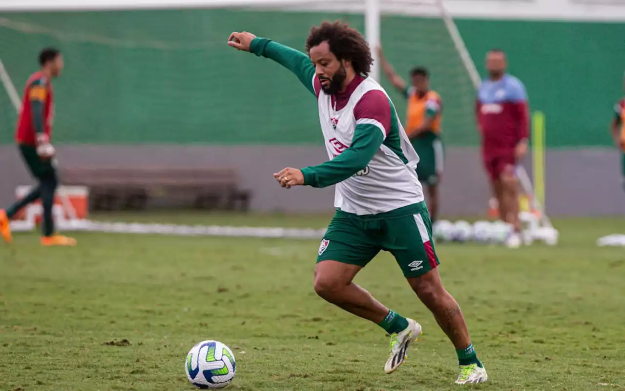 Recuperado de lesão, Marcelo marca golaço em treinamento do Fluminense; veja vídeo | Fluminense