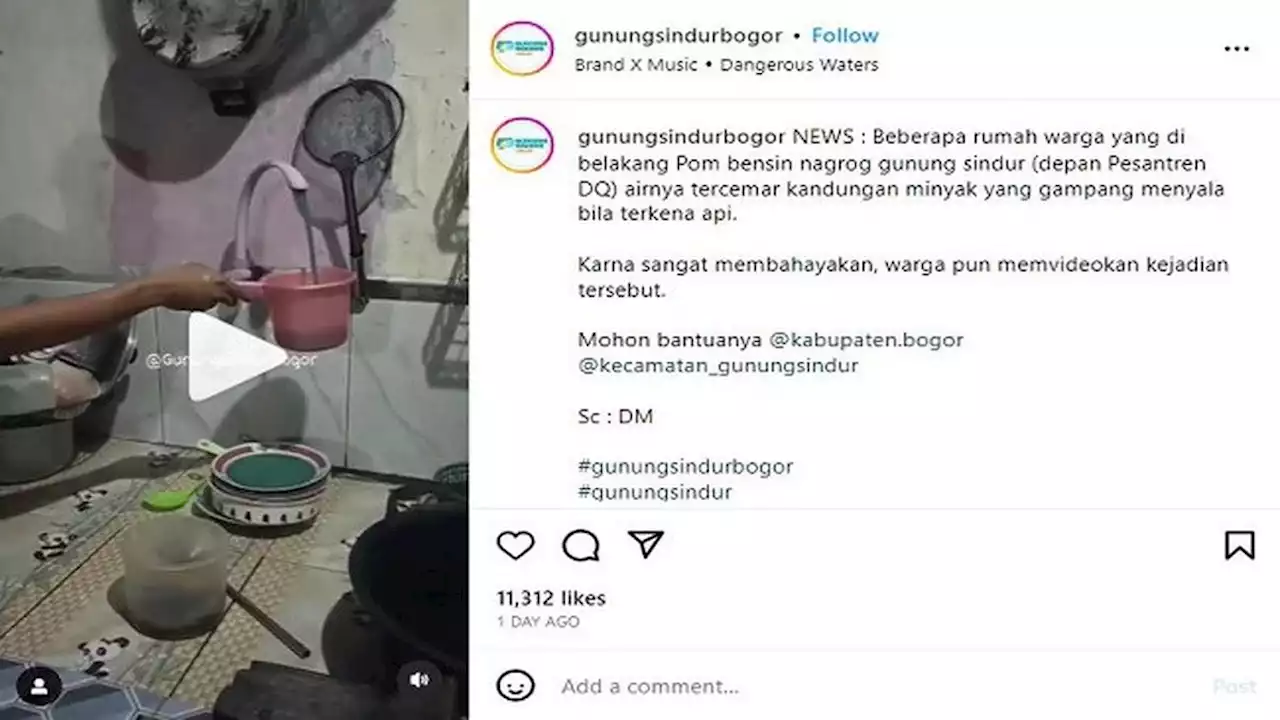 Air Sumur Warga Gunung Sindur Tercemar BBM, Diduga dari SPBU di Depan Pemukiman