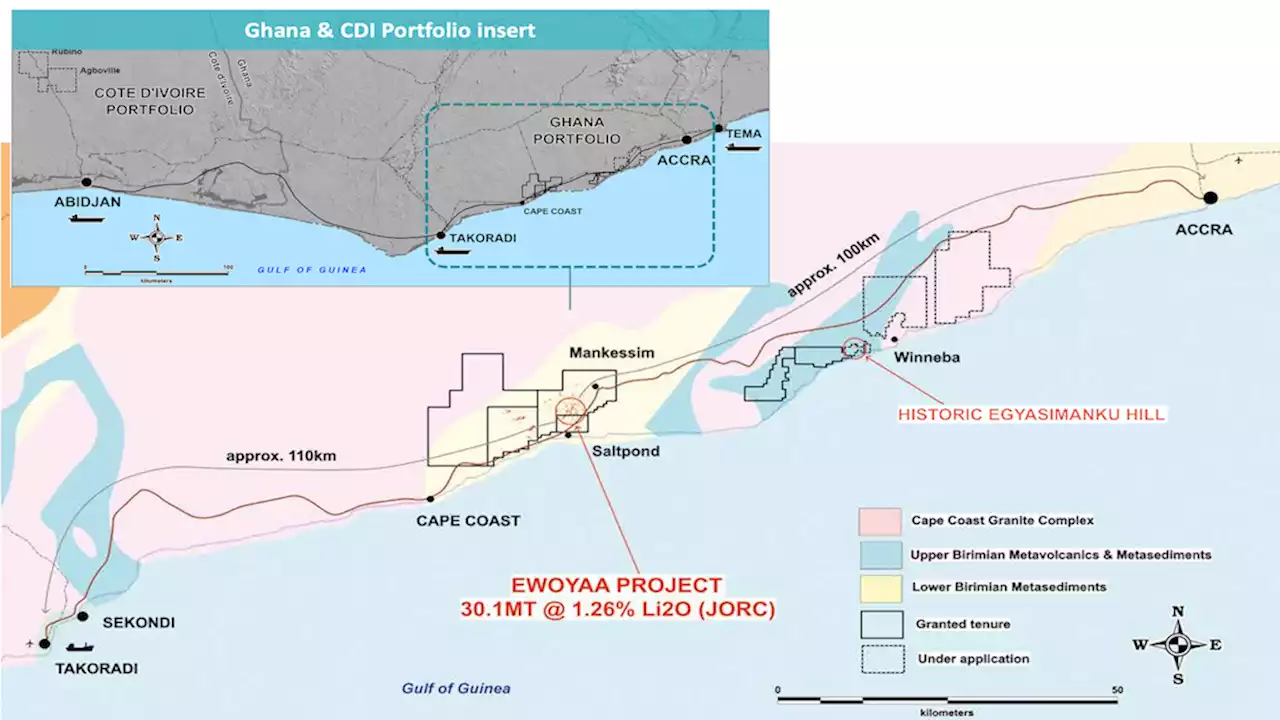 Ewoyaa lithium project, Ghana