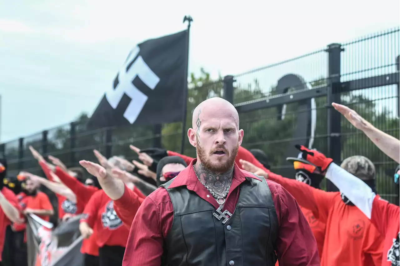 Florida neo-Nazis chant above freeway in 'sickening and frightening' video