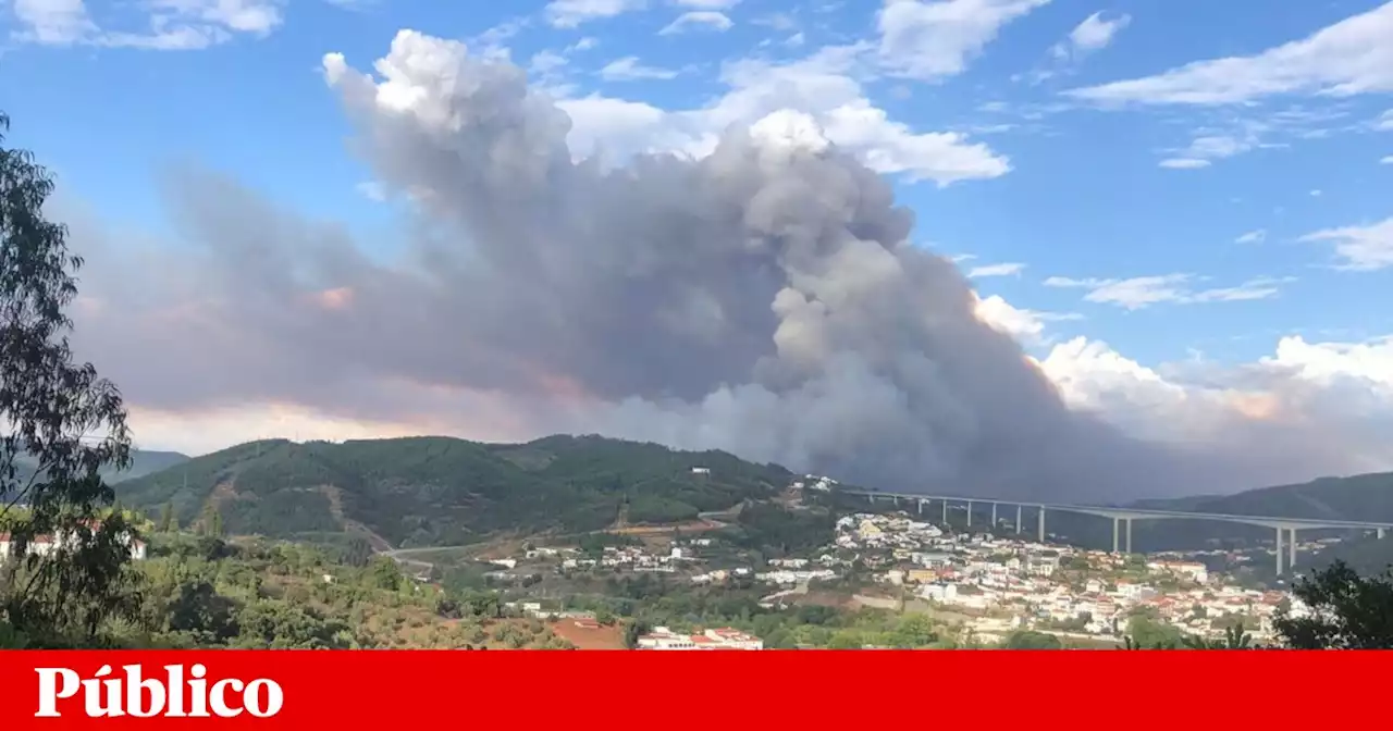 Incêndio em Coimbra continua com duas frentes activas e mobiliza mais de 500 operacionais