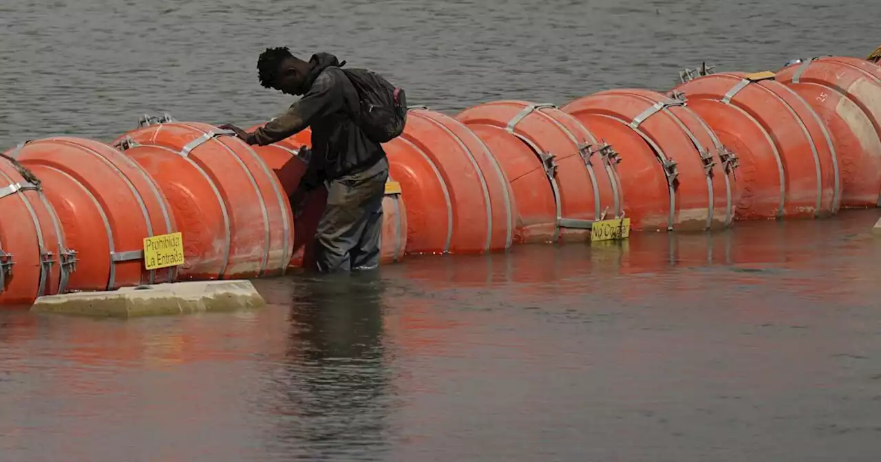 Court order allows Texas' floating barrier on US-Mexico border to remain in place for now