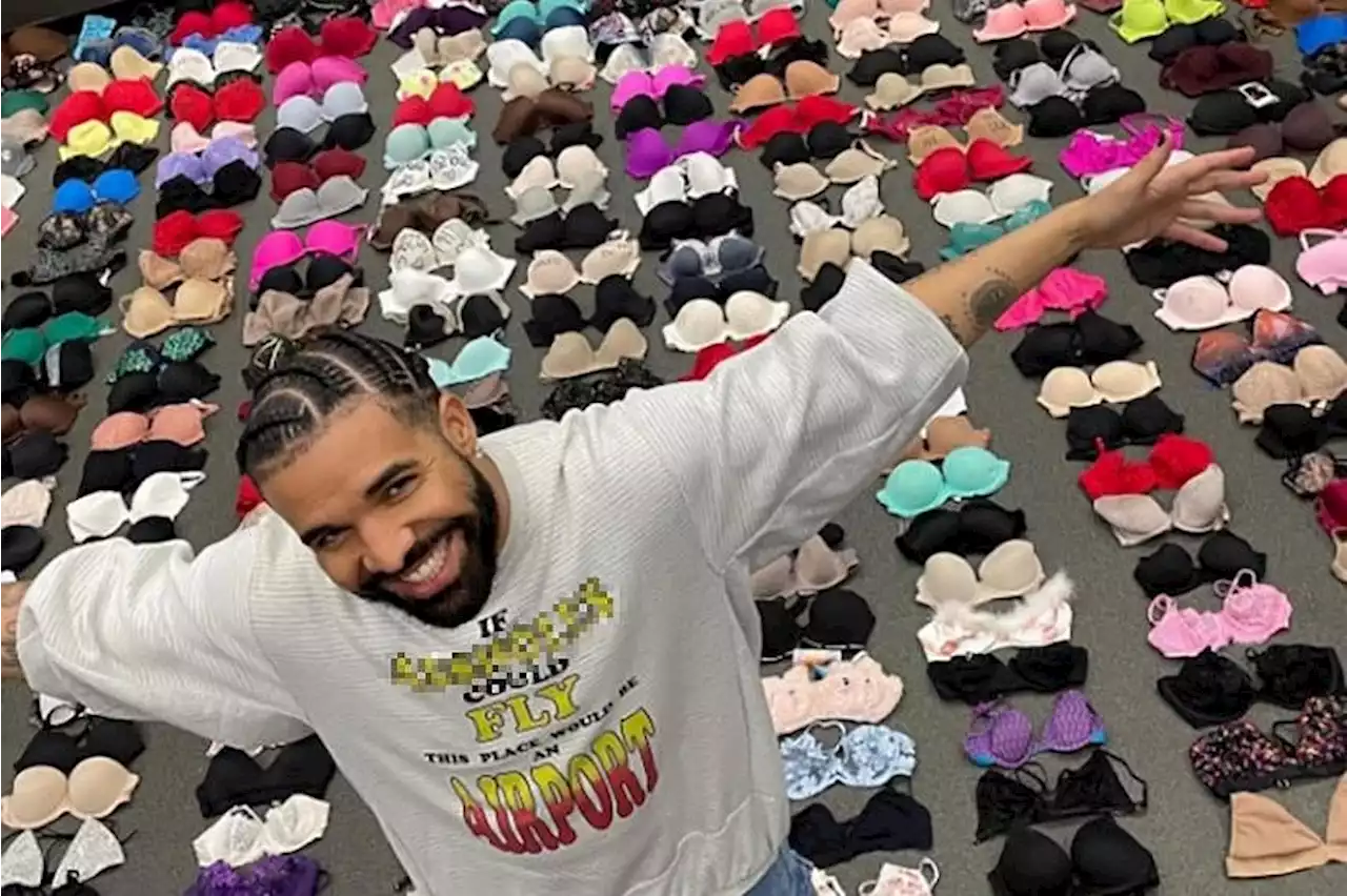 Drake flaunts massive bra stockpile collected from concert tour